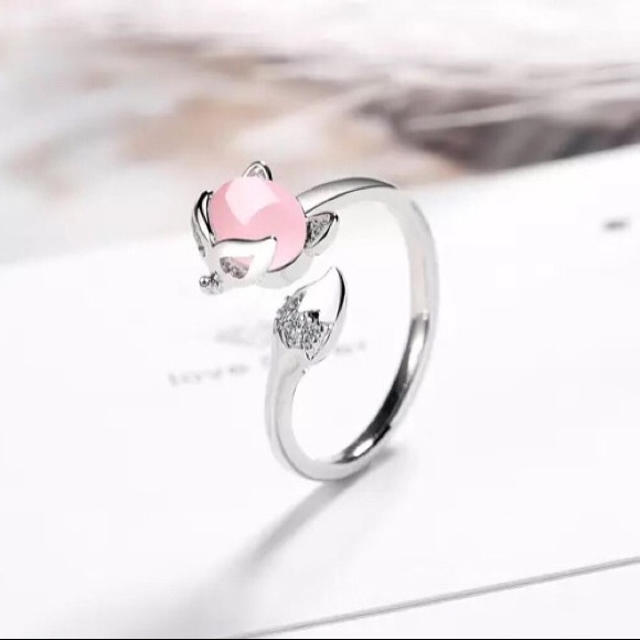🔥on sale🔥925 Sterling Sliver Fox Adjustable Ring - Picture 5 of 11